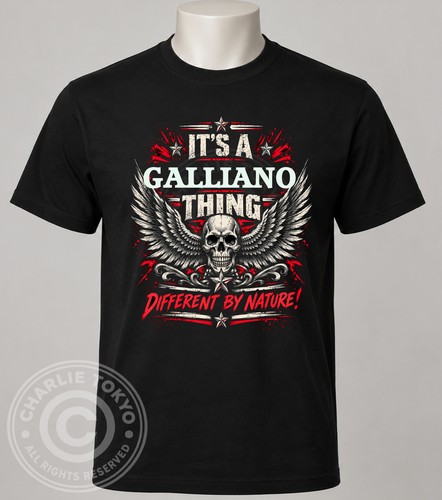 Shirt galliano uomo nera - t-shirt,